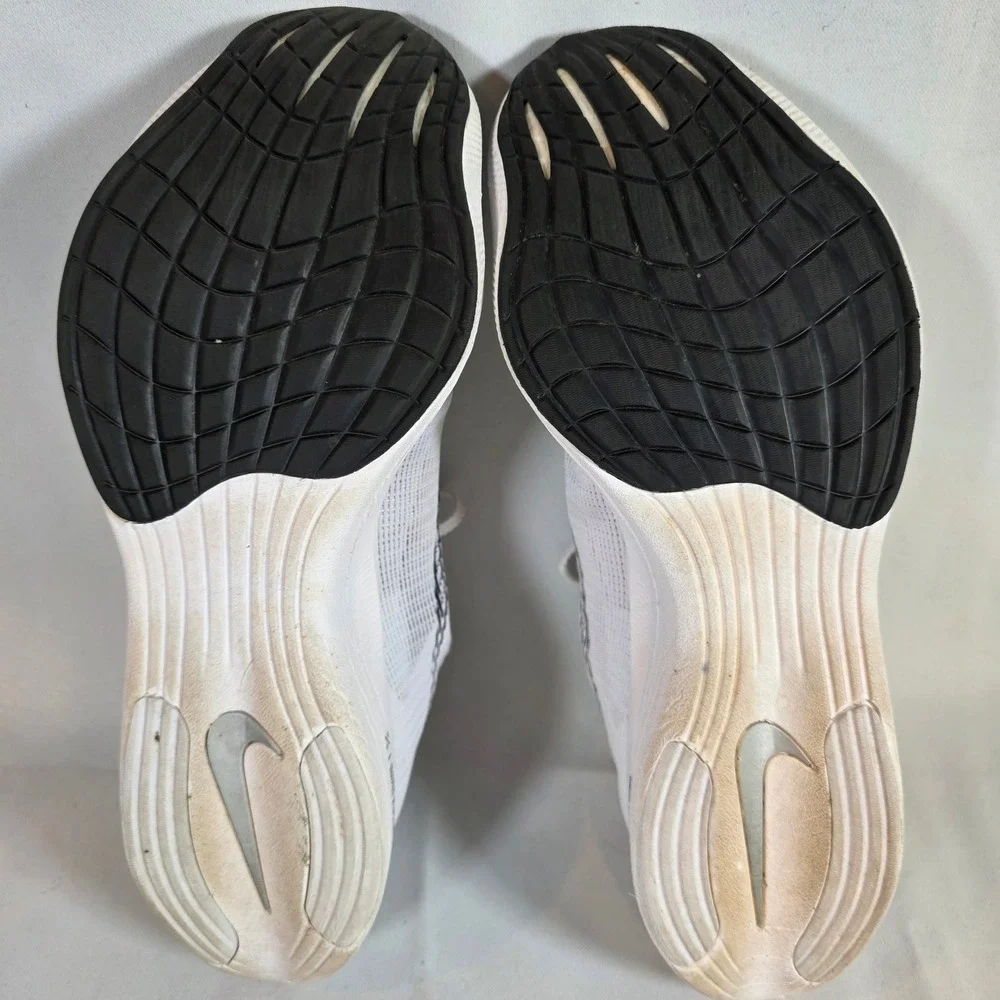 NIKE ZoomX Vaporfly Next% 2 White Metallic Silver Men's 11.5 Running Shoes